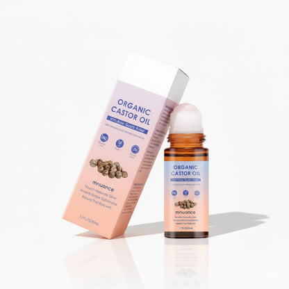 Huile de Ricin Biologique & Roller Quartz Rose